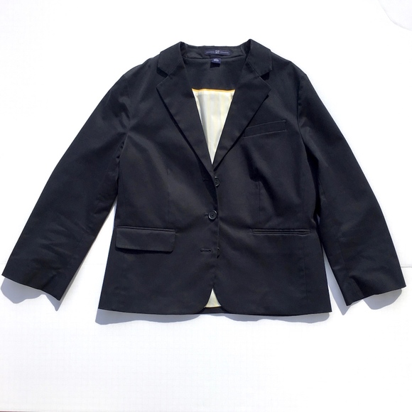4/$20 GAP Woven Fitted Navy School Blazer sz 6 - Picture 1 of 7